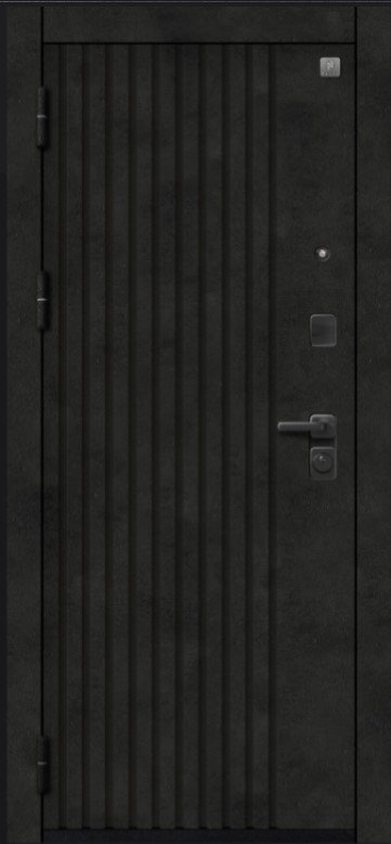 Товар Дверь V-15 Черный муар + Бетон темный - Софт ясень грей DIS007351